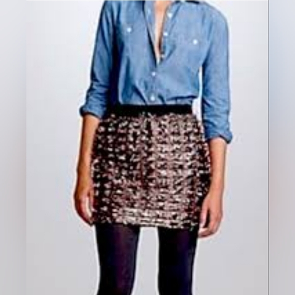 Brand New! J Crew Collection Tinsel mini skirt Size 2 - Picture 1 of 8